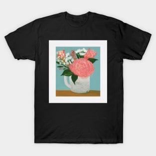 Floral Still Life in Gouache T-Shirt